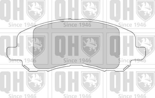 Quinton Hazell BP1695 - Гальмівні колодки, дискові гальма autozip.com.ua