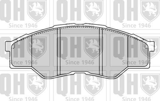Quinton Hazell BP1604 - Гальмівні колодки, дискові гальма autozip.com.ua