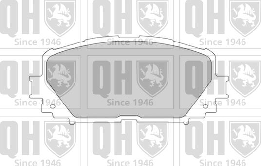 Quinton Hazell BP1617 - Гальмівні колодки, дискові гальма autozip.com.ua