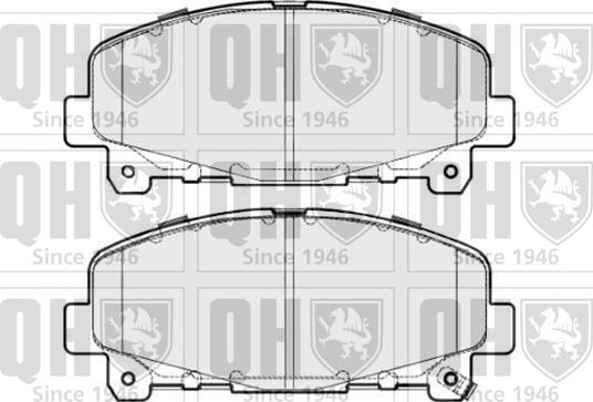 Quinton Hazell BP1687 - Гальмівні колодки, дискові гальма autozip.com.ua