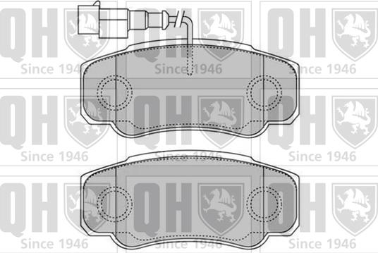 Quinton Hazell BP1623 - Гальмівні колодки, дискові гальма autozip.com.ua