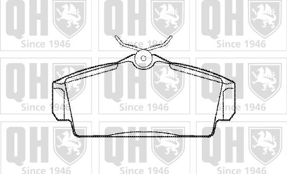 Quinton Hazell BP1097 - Гальмівні колодки, дискові гальма autozip.com.ua