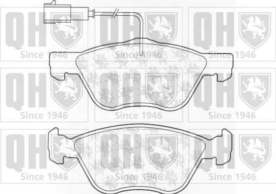 Quinton Hazell BP1048 - Гальмівні колодки, дискові гальма autozip.com.ua