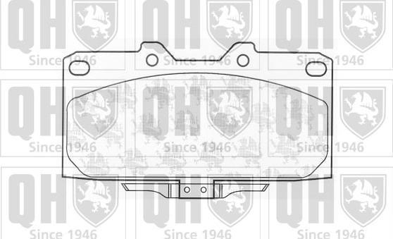 Quinton Hazell BP1054 - Гальмівні колодки, дискові гальма autozip.com.ua