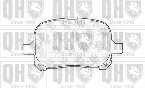 Quinton Hazell BP1060 - Гальмівні колодки, дискові гальма autozip.com.ua