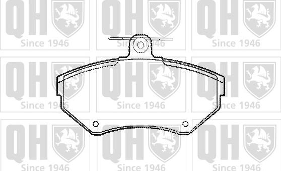 Quinton Hazell BP1063 - Гальмівні колодки, дискові гальма autozip.com.ua