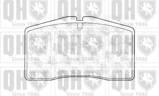 Quinton Hazell BP1032 - Гальмівні колодки, дискові гальма autozip.com.ua