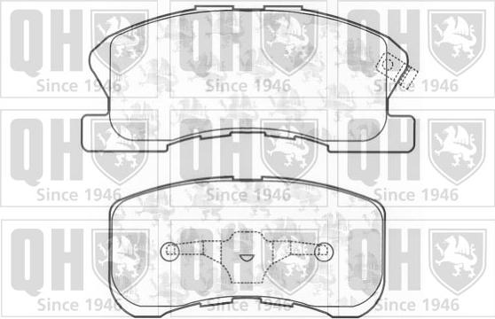 Quinton Hazell BP1196 - Гальмівні колодки, дискові гальма autozip.com.ua