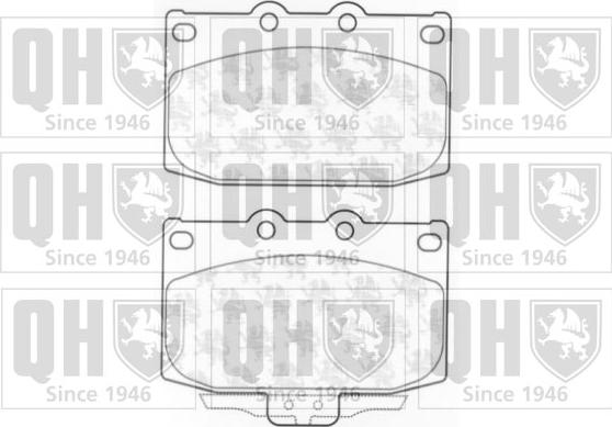 Quinton Hazell BP1188 - Гальмівні колодки, дискові гальма autozip.com.ua