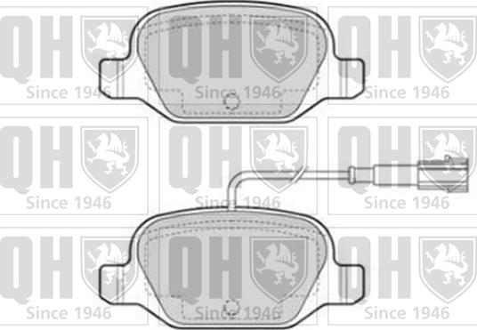 Quinton Hazell BP1852 - Гальмівні колодки, дискові гальма autozip.com.ua