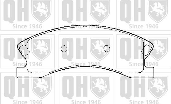 Quinton Hazell BP1369 - Гальмівні колодки, дискові гальма autozip.com.ua
