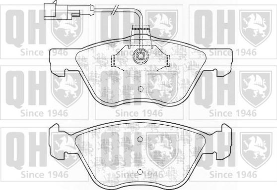 Quinton Hazell BP1303 - Гальмівні колодки, дискові гальма autozip.com.ua