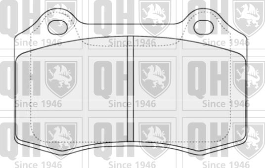 Quinton Hazell BP1310 - Гальмівні колодки, дискові гальма autozip.com.ua