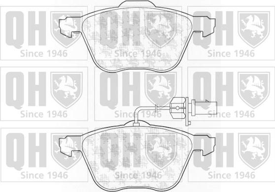 Quinton Hazell BP1313 - Гальмівні колодки, дискові гальма autozip.com.ua