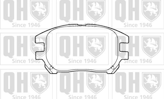 Quinton Hazell BP1388 - Гальмівні колодки, дискові гальма autozip.com.ua