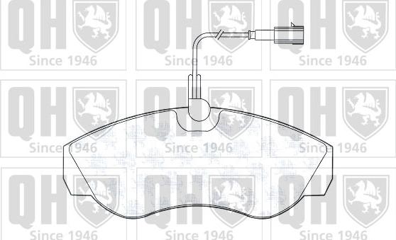 Quinton Hazell BP1330 - Гальмівні колодки, дискові гальма autozip.com.ua