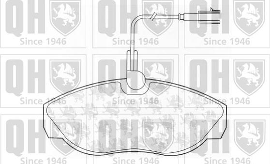 Quinton Hazell BP1329 - Гальмівні колодки, дискові гальма autozip.com.ua