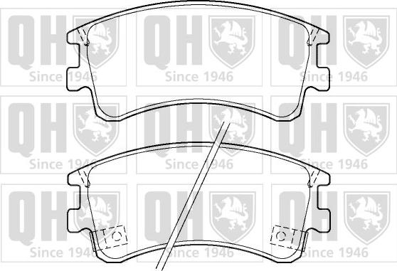 Quinton Hazell BP1378 - Гальмівні колодки, дискові гальма autozip.com.ua