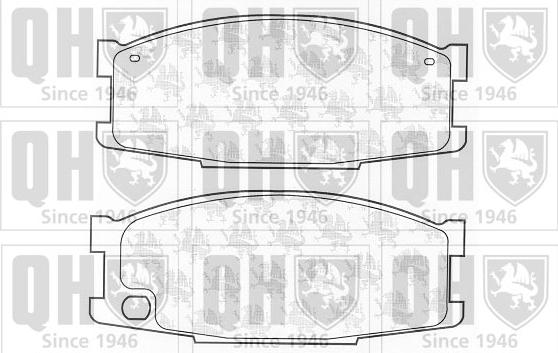 Quinton Hazell BP1206 - Гальмівні колодки, дискові гальма autozip.com.ua