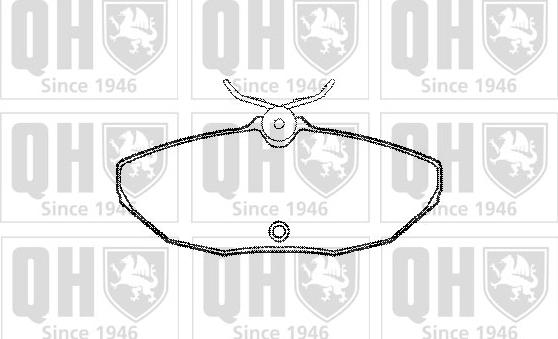 Quinton Hazell BP1238 - Гальмівні колодки, дискові гальма autozip.com.ua