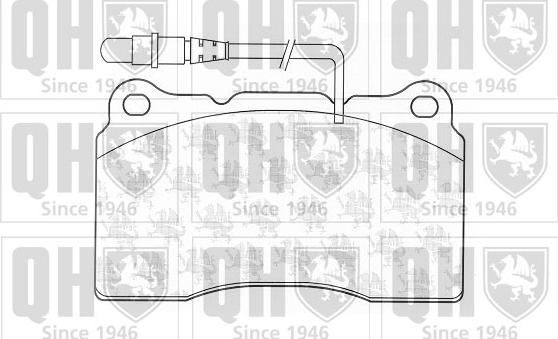 Quinton Hazell BP1270 - Гальмівні колодки, дискові гальма autozip.com.ua