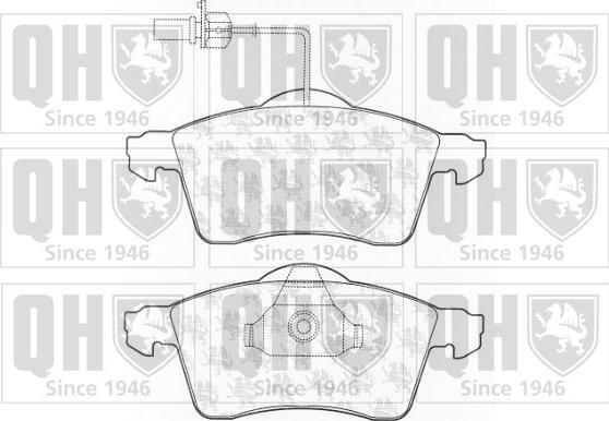 Quinton Hazell BP1272 - Гальмівні колодки, дискові гальма autozip.com.ua