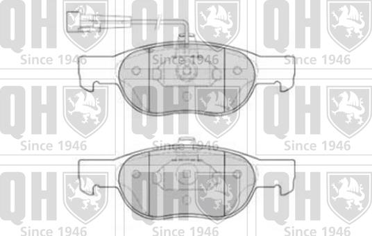 Quinton Hazell BP860 - Гальмівні колодки, дискові гальма autozip.com.ua