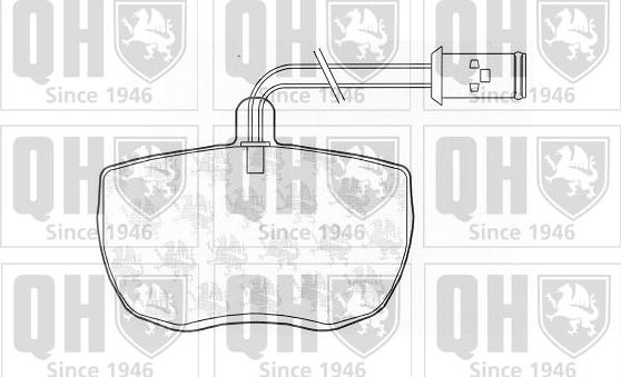 Quinton Hazell BP829 - Гальмівні колодки, дискові гальма autozip.com.ua