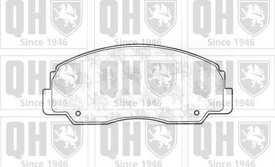 Quinton Hazell BP719 - Гальмівні колодки, дискові гальма autozip.com.ua