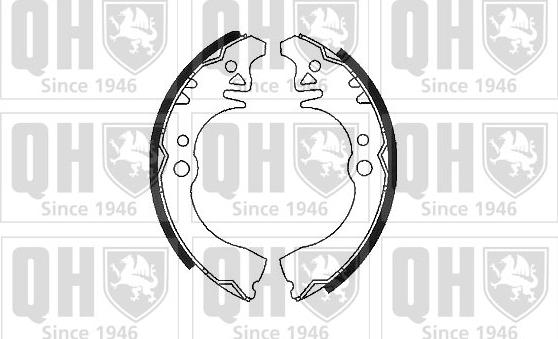 Quinton Hazell BS915 - Комплект гальм, барабанний механізм autozip.com.ua