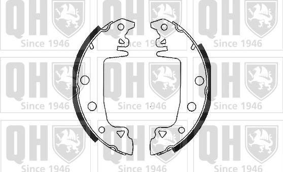 Quinton Hazell BS546 - Комплект гальм, барабанний механізм autozip.com.ua