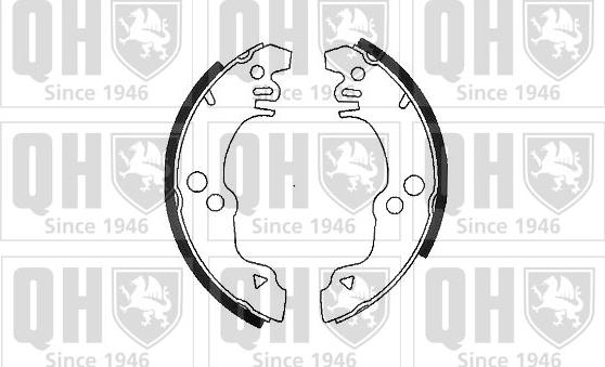 Quinton Hazell BS542 - Комплект гальм, барабанний механізм autozip.com.ua