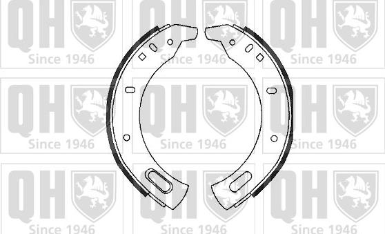 Quinton Hazell BS580 - Комплект гальм, барабанний механізм autozip.com.ua