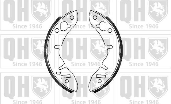 Quinton Hazell BS525 - Комплект гальм, барабанний механізм autozip.com.ua