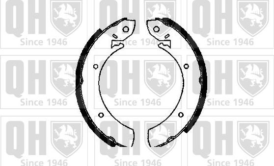 Quinton Hazell BS522 - Комплект гальм, барабанний механізм autozip.com.ua
