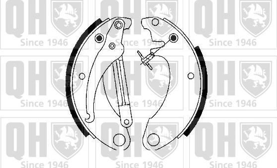 Quinton Hazell BS650 - Комплект гальм, барабанний механізм autozip.com.ua