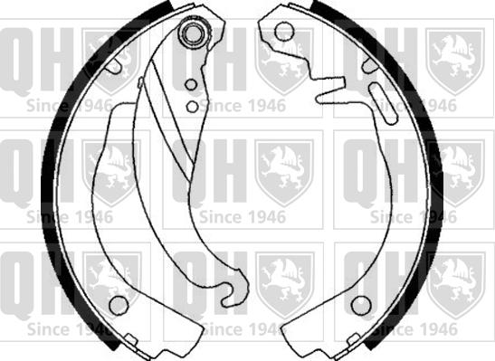 Quinton Hazell BS667 - Комплект гальм, барабанний механізм autozip.com.ua