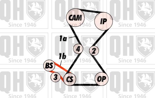 Quinton Hazell QBK422 - Комплект ременя ГРМ autozip.com.ua