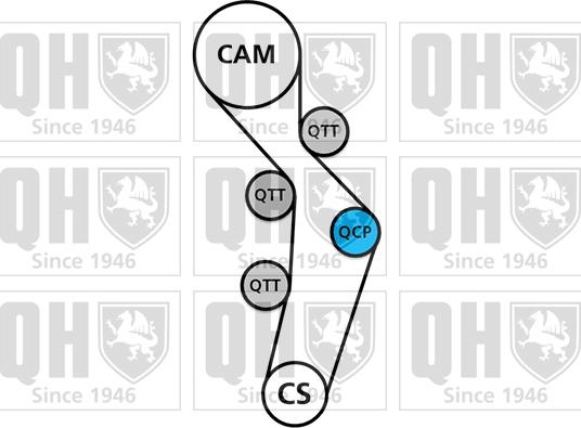 Quinton Hazell QBK699 - Комплект ременя ГРМ autozip.com.ua