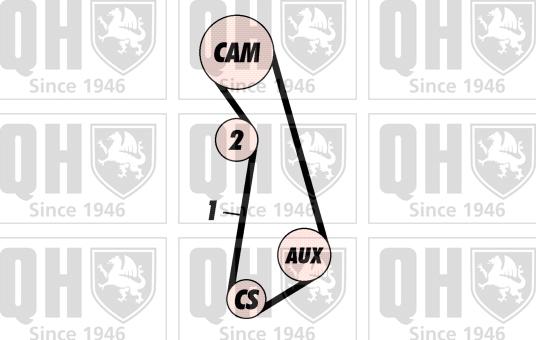 Quinton Hazell QBK283 - Комплект ременя ГРМ autozip.com.ua