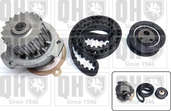 Quinton Hazell QBPK8970 - Водяний насос + комплект зубчатого ременя autozip.com.ua