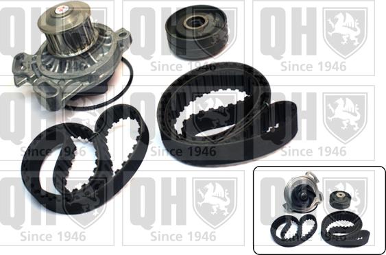 Quinton Hazell QBPK8080 - Водяний насос + комплект зубчатого ременя autozip.com.ua