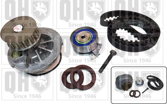 Quinton Hazell QBPK3311 - Водяний насос + комплект зубчатого ременя autozip.com.ua