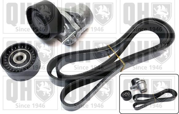 Quinton Hazell QDK128 - Поликлиновий ремінний комплект autozip.com.ua