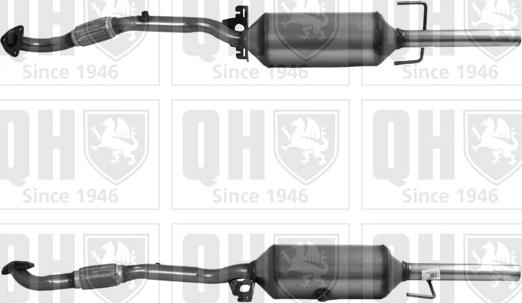 Quinton Hazell QDPF11154HP - Сажі / частковий фільтр, система вихлопу ОГ autozip.com.ua
