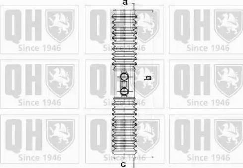 Quinton Hazell QG1257 - Комплект пилника, рульове управління autozip.com.ua