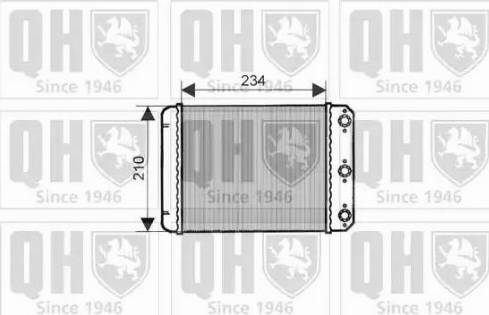 Quinton Hazell QHR2150 - Теплообмінник, опалення салону autozip.com.ua