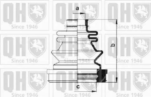 Quinton Hazell QJB983 - Пильник, приводний вал autozip.com.ua