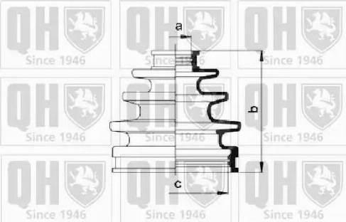 Quinton Hazell QJB927 - Пильник, приводний вал autozip.com.ua