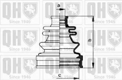 Quinton Hazell QJB977 - Пильник, приводний вал autozip.com.ua